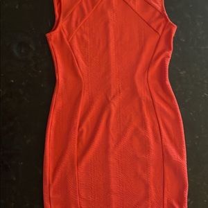 Orange body con dress size 10